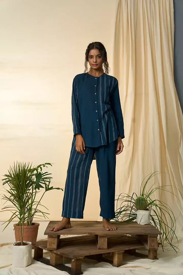 Cobalt Round Shirt