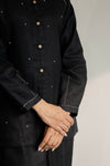 Ebony Black Short Kurta
