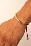 Morse Code Rakhi Gold