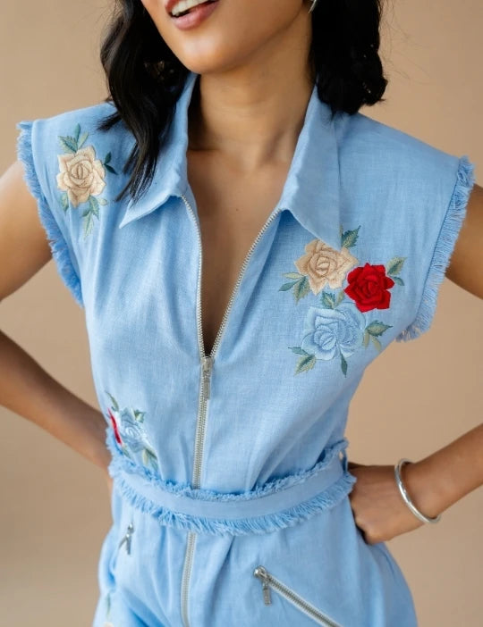 Blue Short Dress