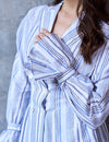 Logus Striped Linen Blazer Dress