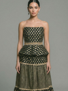 Azura Off Shoulder Lehenga Set - black