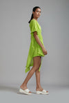 fringed kaftan set - Neon