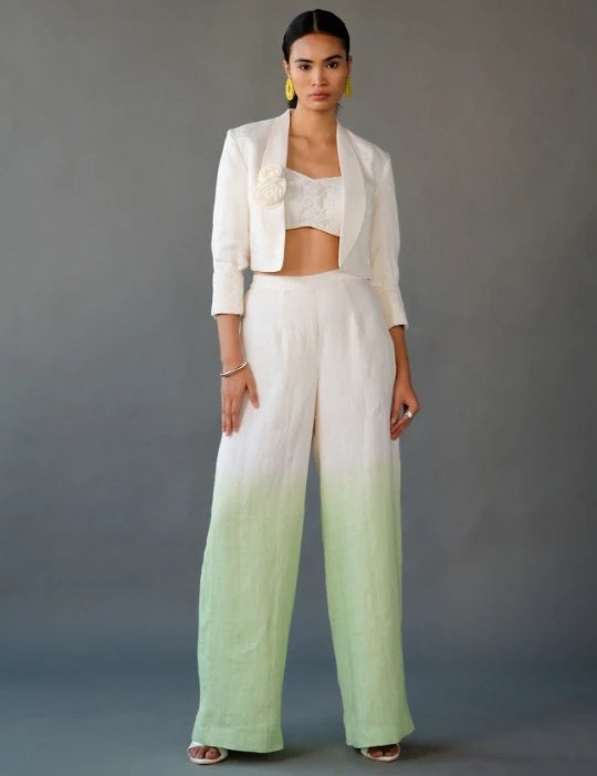 Short Jacket With Shaded Pant