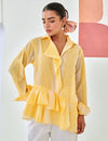 Yellow Asymmetric Shirt