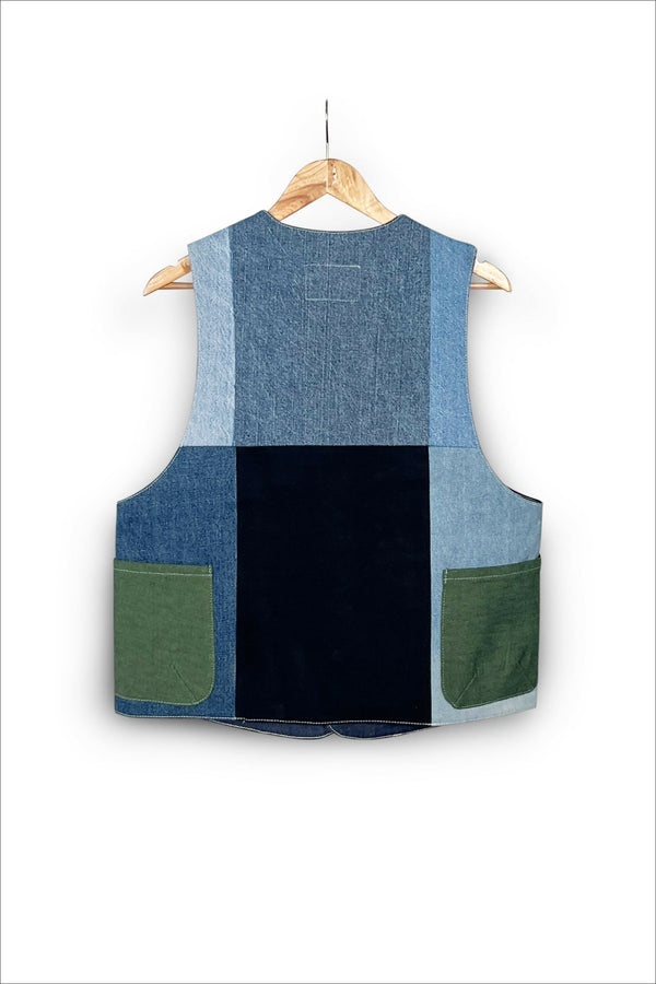 Un Denim - Upcycled Denim Gilet Jacket | G147