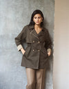 Logus Premium Quest Cotton Double-Breasted Trench Coat