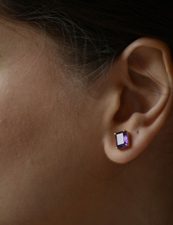 Amethyst big Drop Earrings