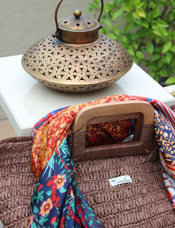 Raffia Coffee Tote