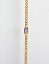Amethyst Bracelet Italian Chain