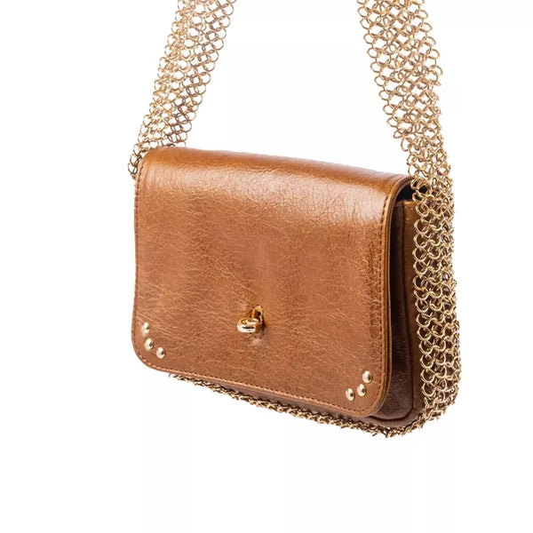 AYRA HANDBAG Tan gold