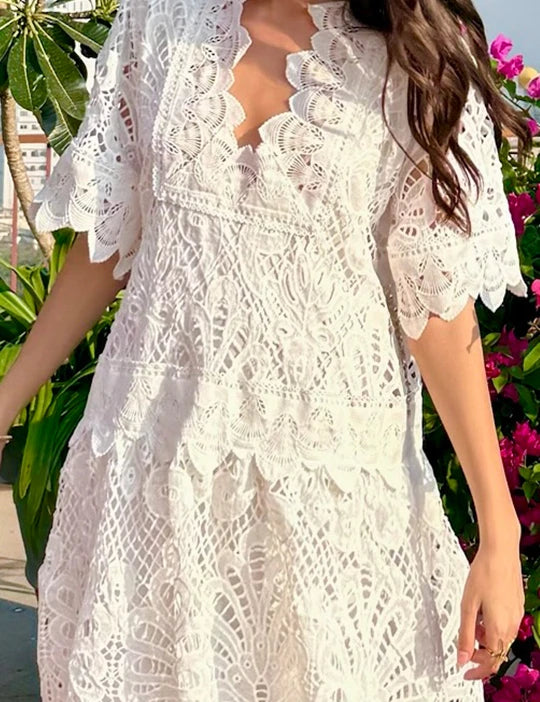 Sicily Dress white
