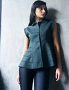 Logus Green Peplum Top