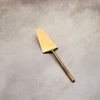 Matte Gold Cake Knife Set