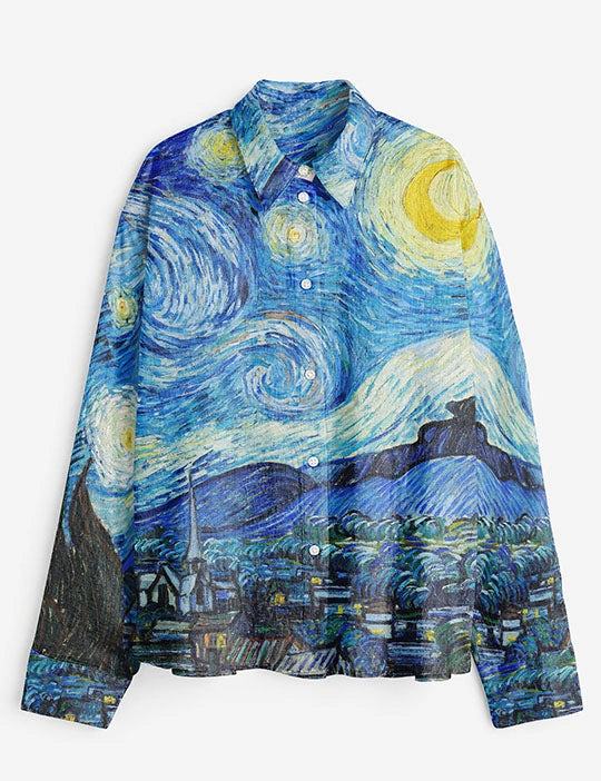 Starry Night Shirt for Men