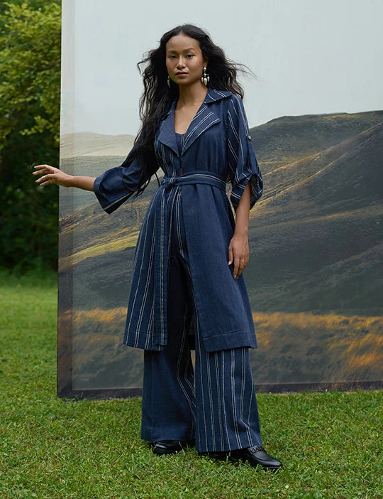 Cobalt Flared Trousers