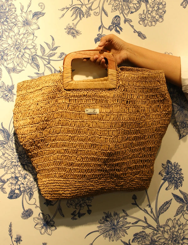 Raffia Natural Tote