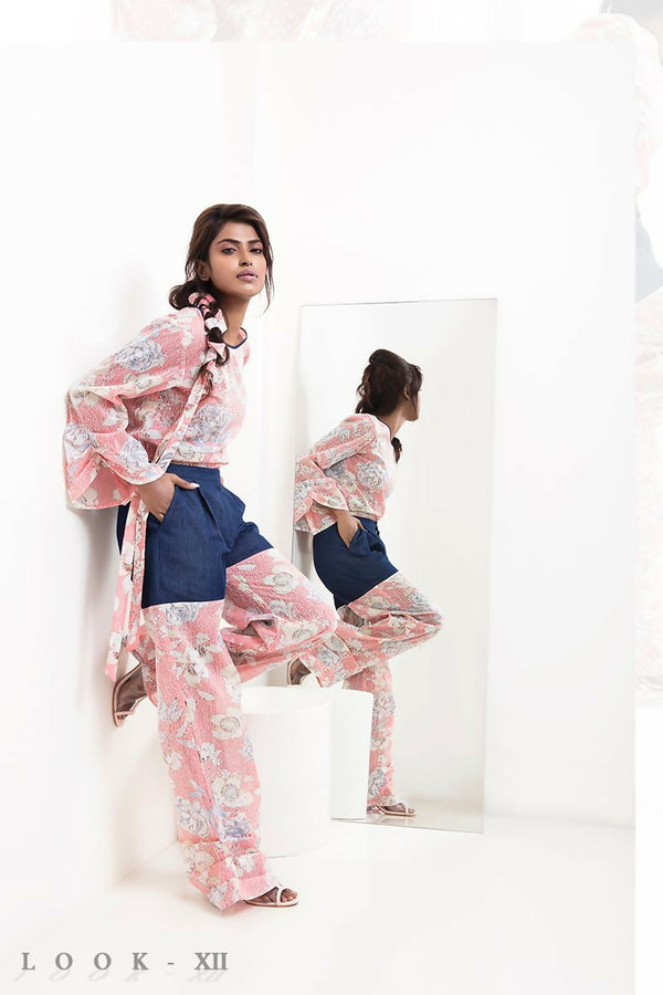 Organza Pintuck Trousers