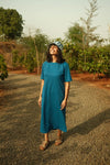 Escape Tee Dress - Blue