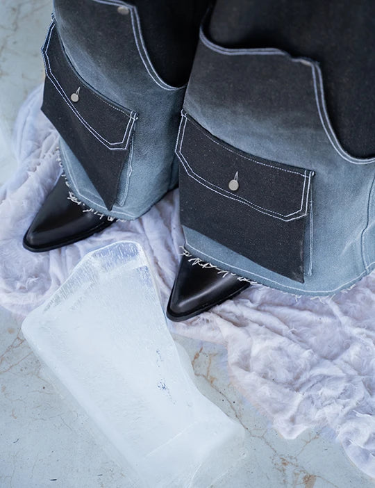 Frosted Convertible Jeans