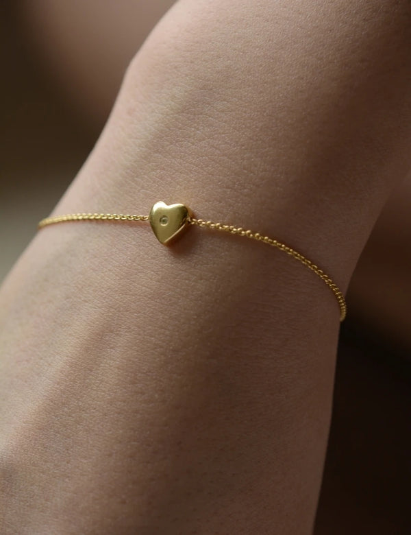 Heart Bracelet Topaz