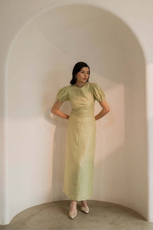 Dew Mint Cinched Dress