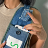 Un Denim - Crossbody Sling Bag with Bottle Holder