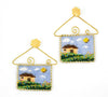 Signature House Patch Earrings