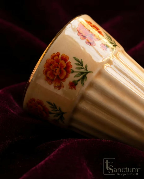 Marigold - Ceramic Chai Glass