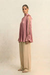 Brick Red Halter Neck Blouse