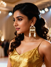FRAME DROP EARRINGS gold