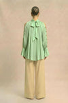 Ash Green Halter Neck Blouse