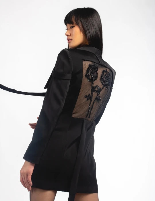 Jacket Dress with Hand Embroidery