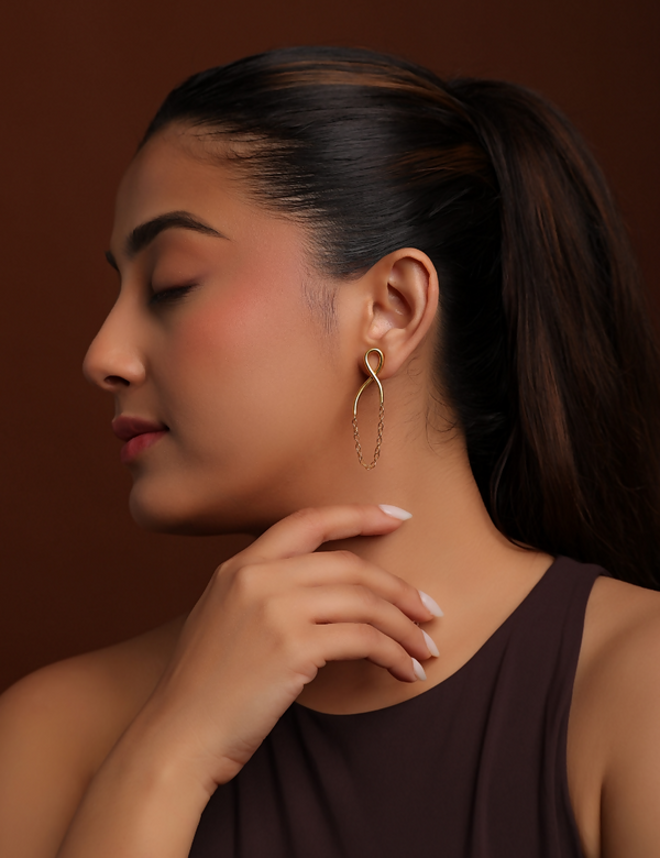 Twisty Chain Earrings