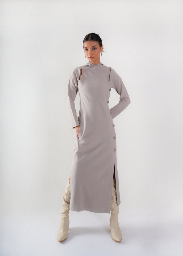 Luna Asymmetric Shift Dress