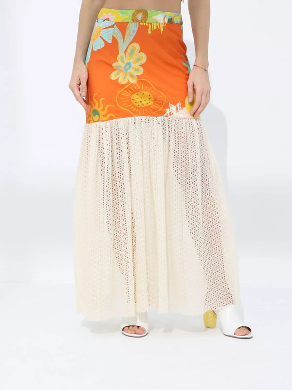 Sun lace skirt