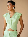 3D Floral Waist Coat + Pants