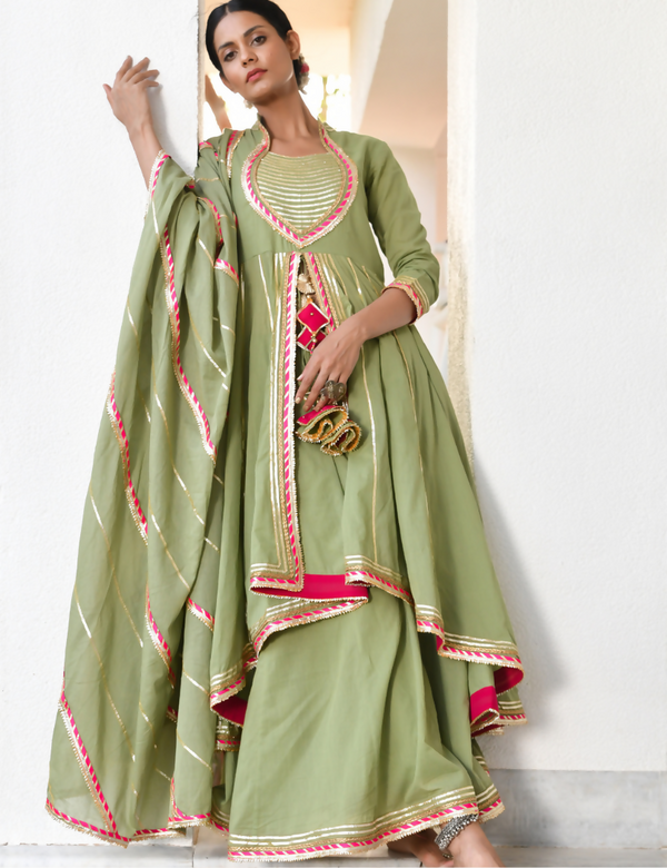 Harit Meera Sharara Set