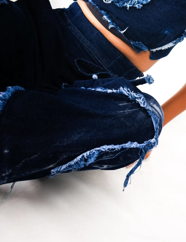 WEATHERED INDIGO TROUSER