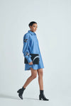 Azure Odyssey Shirt Dress
