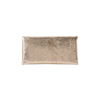 Foldover Champagne Metallic Clutch - Gold