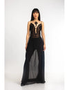Maxi Dress with Hand Embroidery