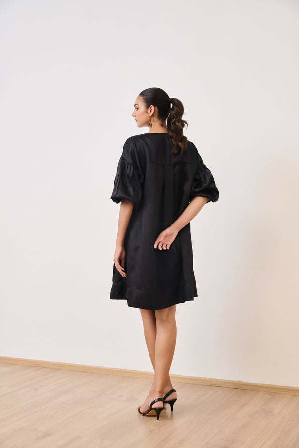 White & Black Short Party Dress