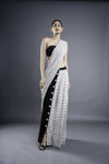 STRIPED BUTTON SAREE