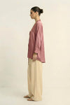 Brick Red Loop Blouse