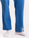 Sagar Embroidered Trouser- Blue
