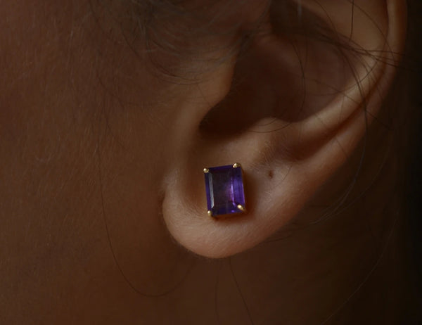 Amethyst big Drop Earrings