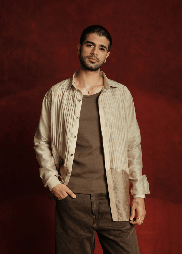 Graphite Grove Beige Shirt