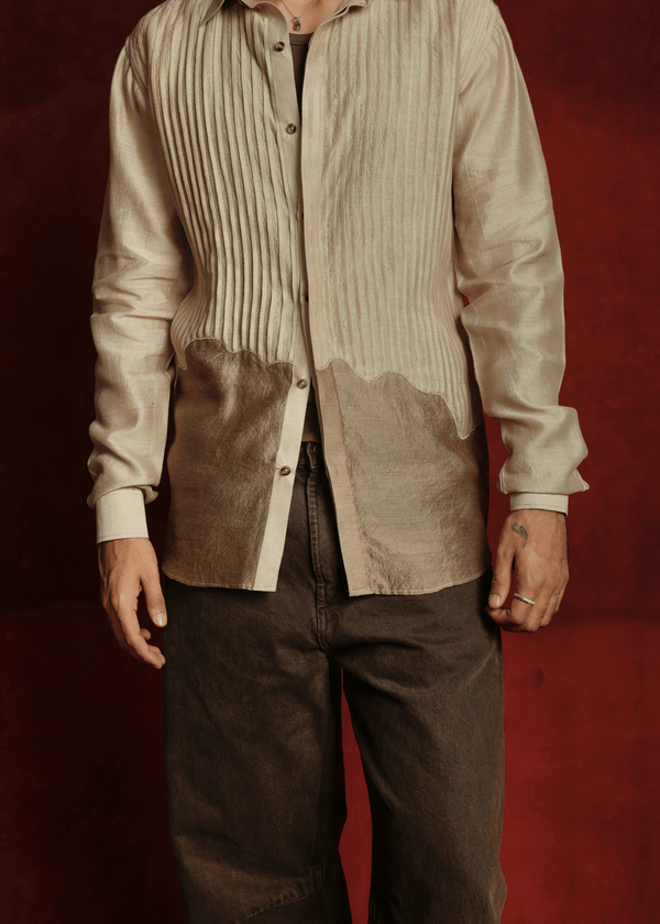 Graphite Grove Beige Shirt