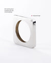 Edge Mega Bangle Silver